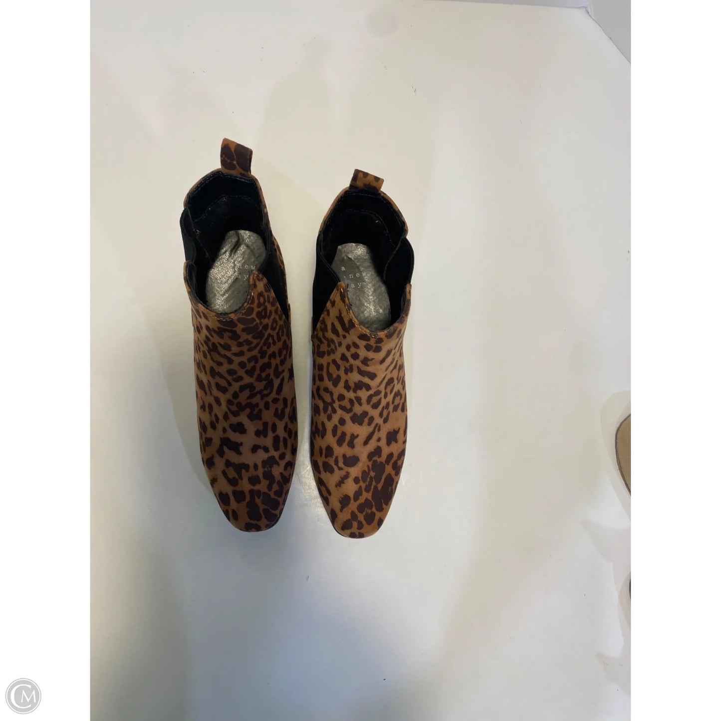 Boots Ankle Heels By A New Day In Animal Print, Size: 7