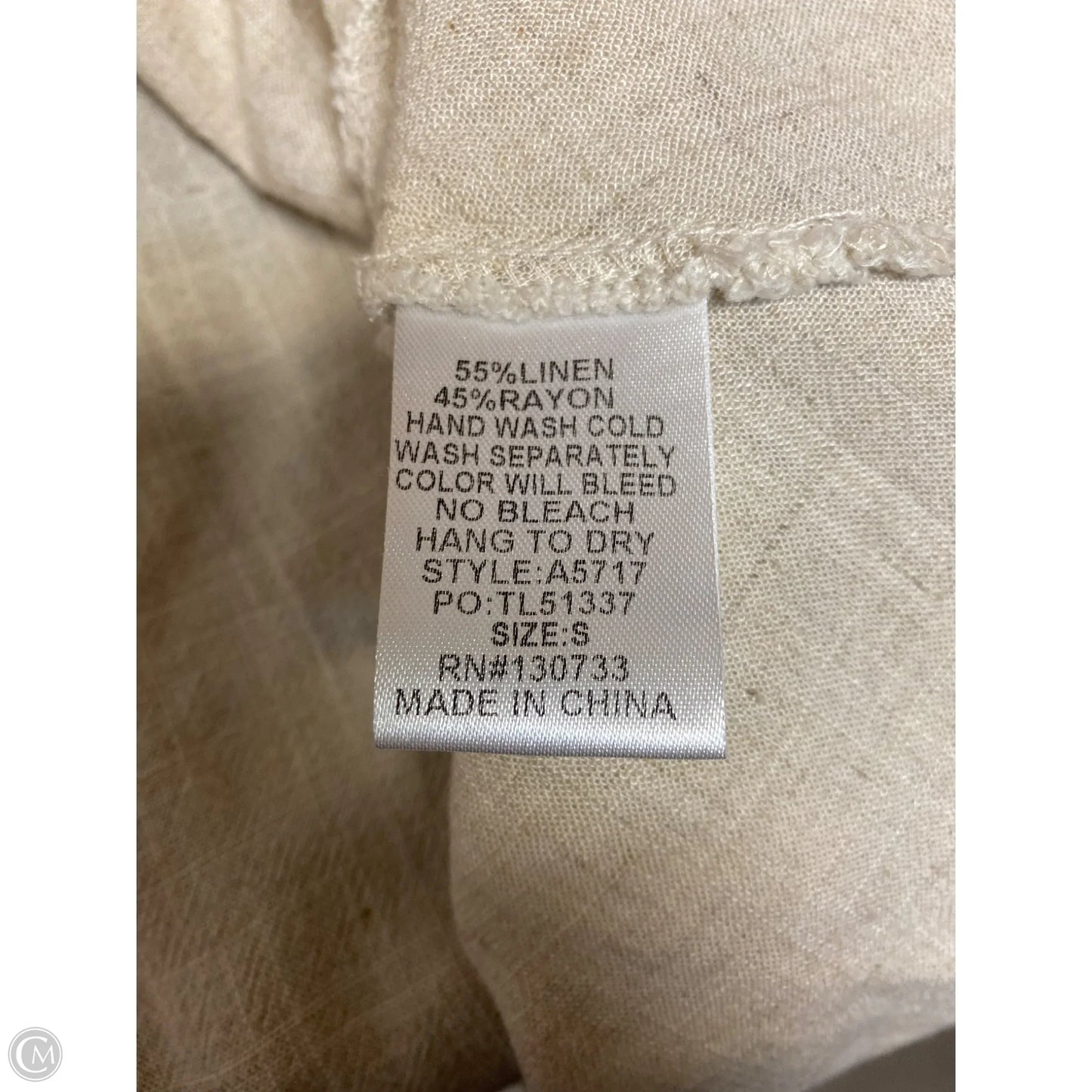 Top Short Sleeve By Umgee In Tan, Size: S