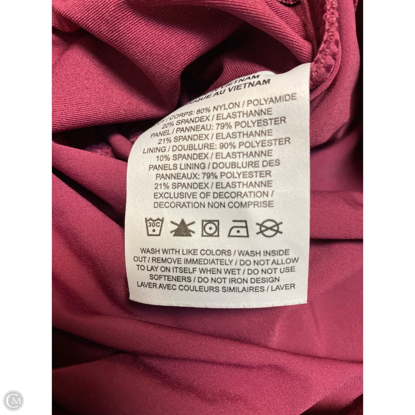 Athletic Shorts By Nike In Maroon, Size: S