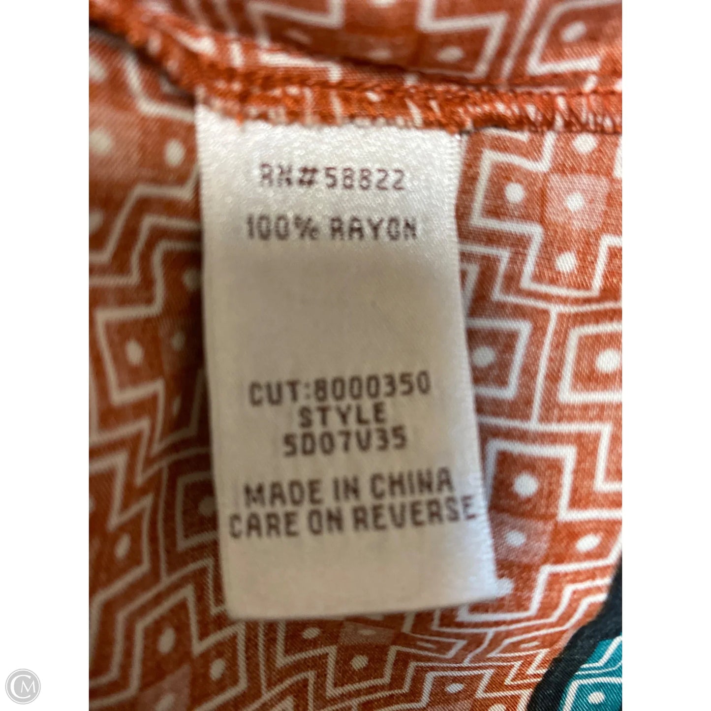 Top Long Sleeve By Max Studio In Copper, Size: Xs