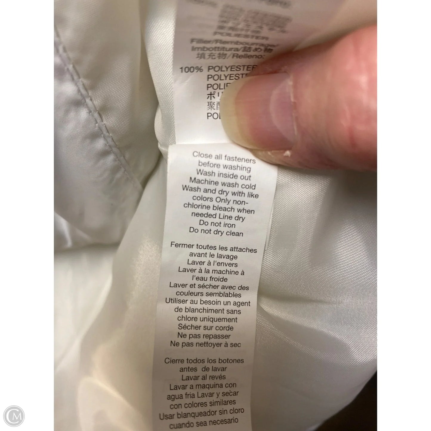 Coat Puffer & Quilted By Gap In White, Size: L