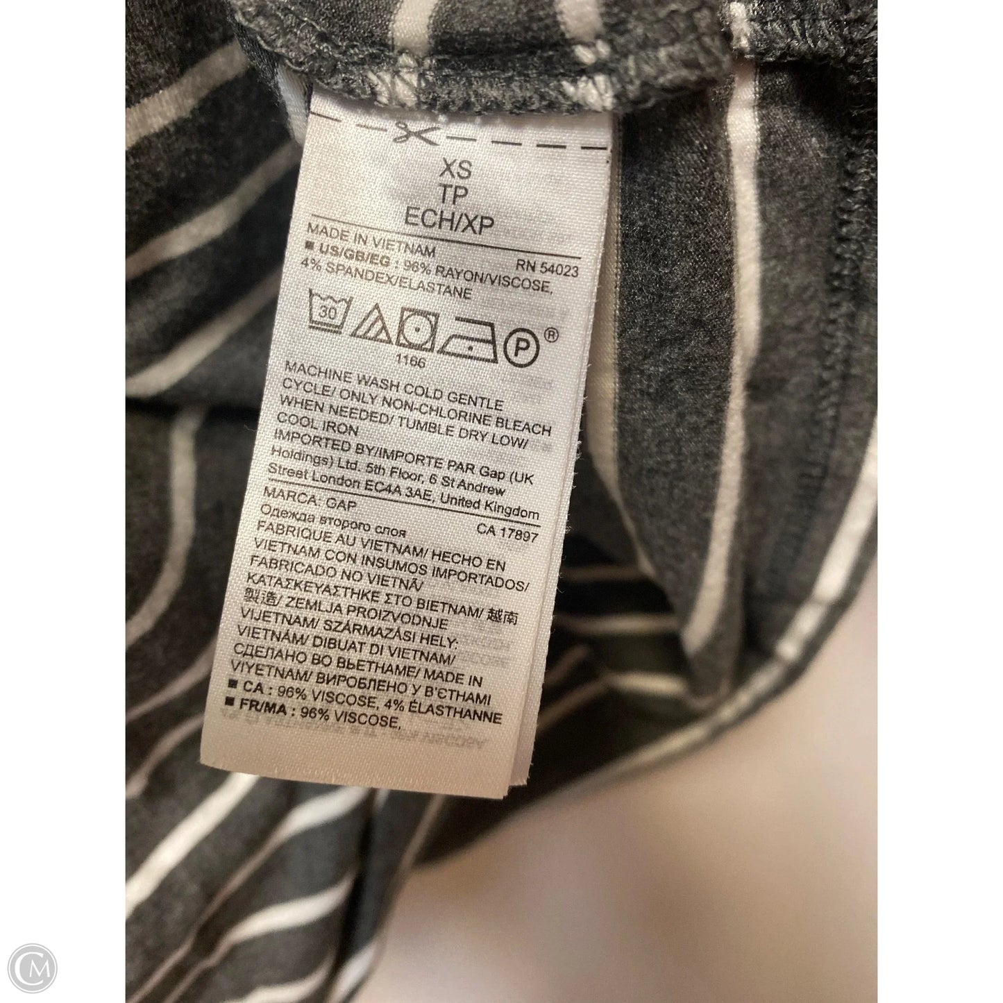Dress Casual Midi By Gap In Grey, Size: Xs