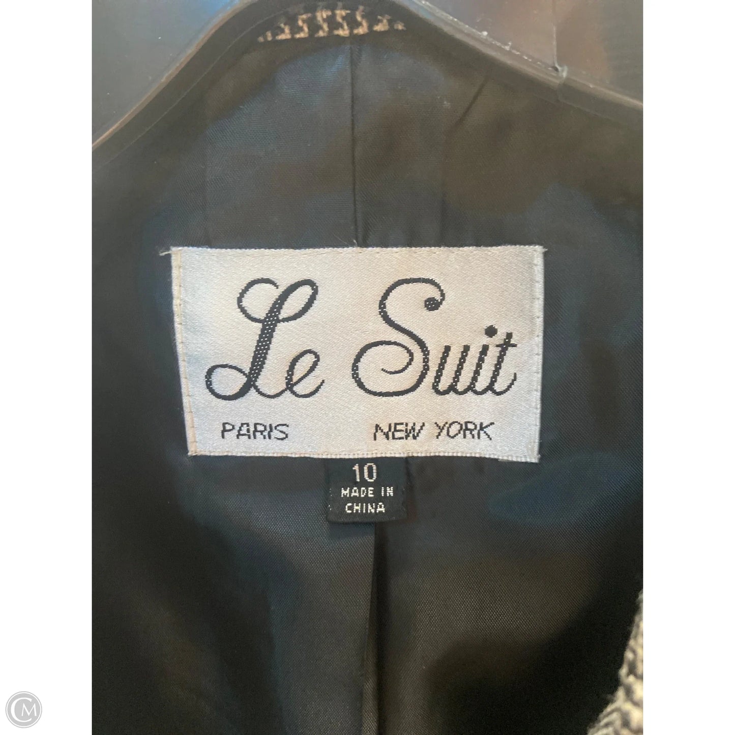 Skirt Suit 2pc By Le Suit In Grey, Size: M