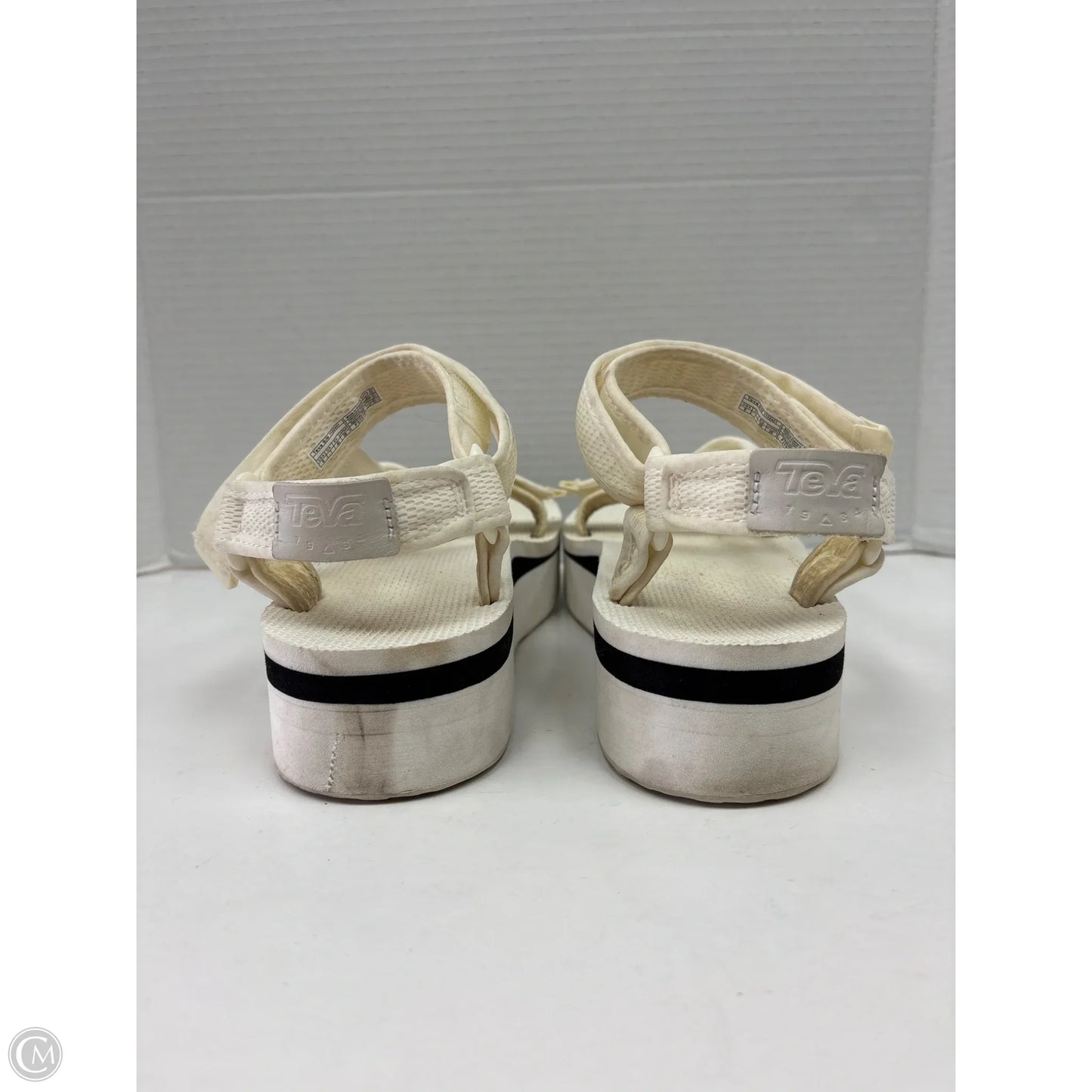 Sandals Heels Platform By Teva In White, Size: 9