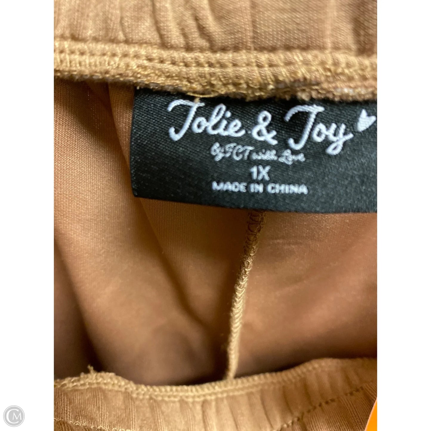 Pants Lounge By Jolie & Joy In Brown, Size: 1x