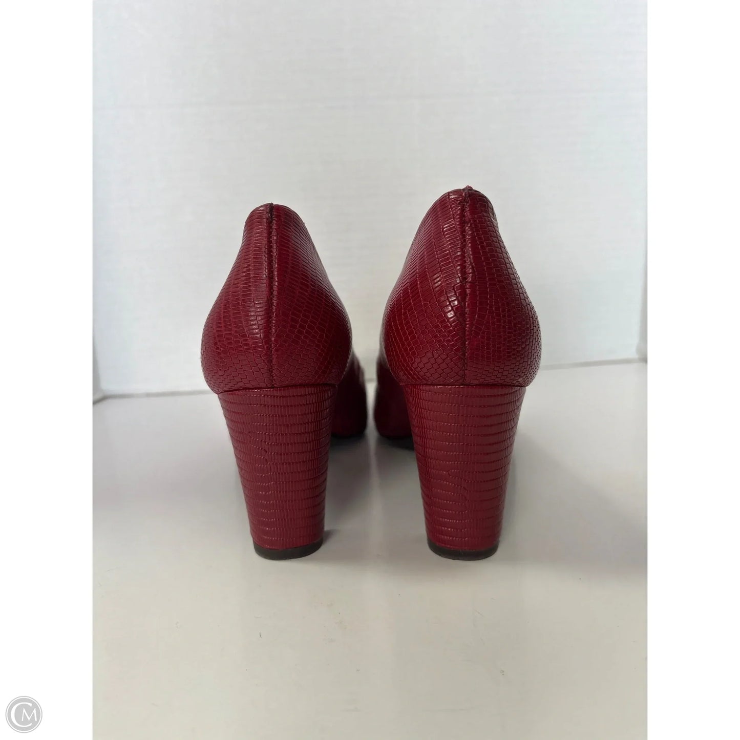 Shoes Heels Block By Nurture In Red, Size: 7.5