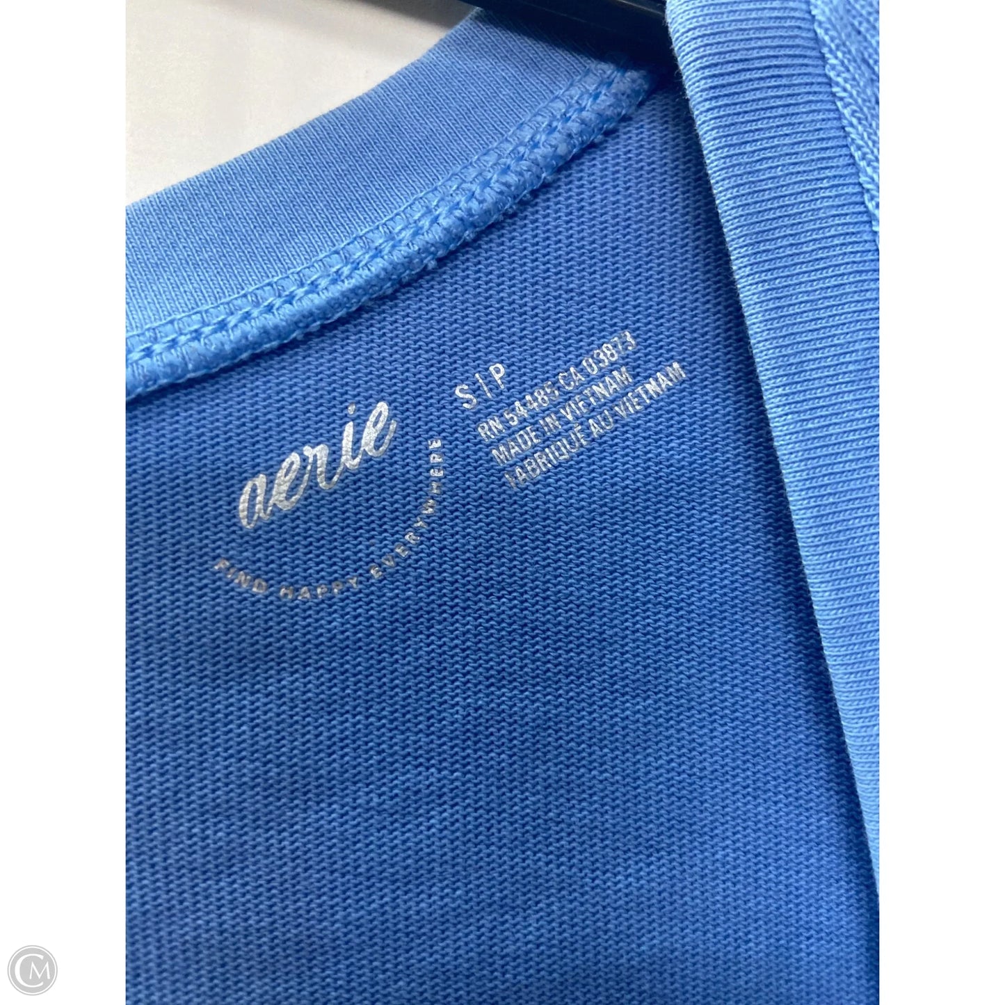 Top Short Sleeve By Aerie In Blue, Size: S