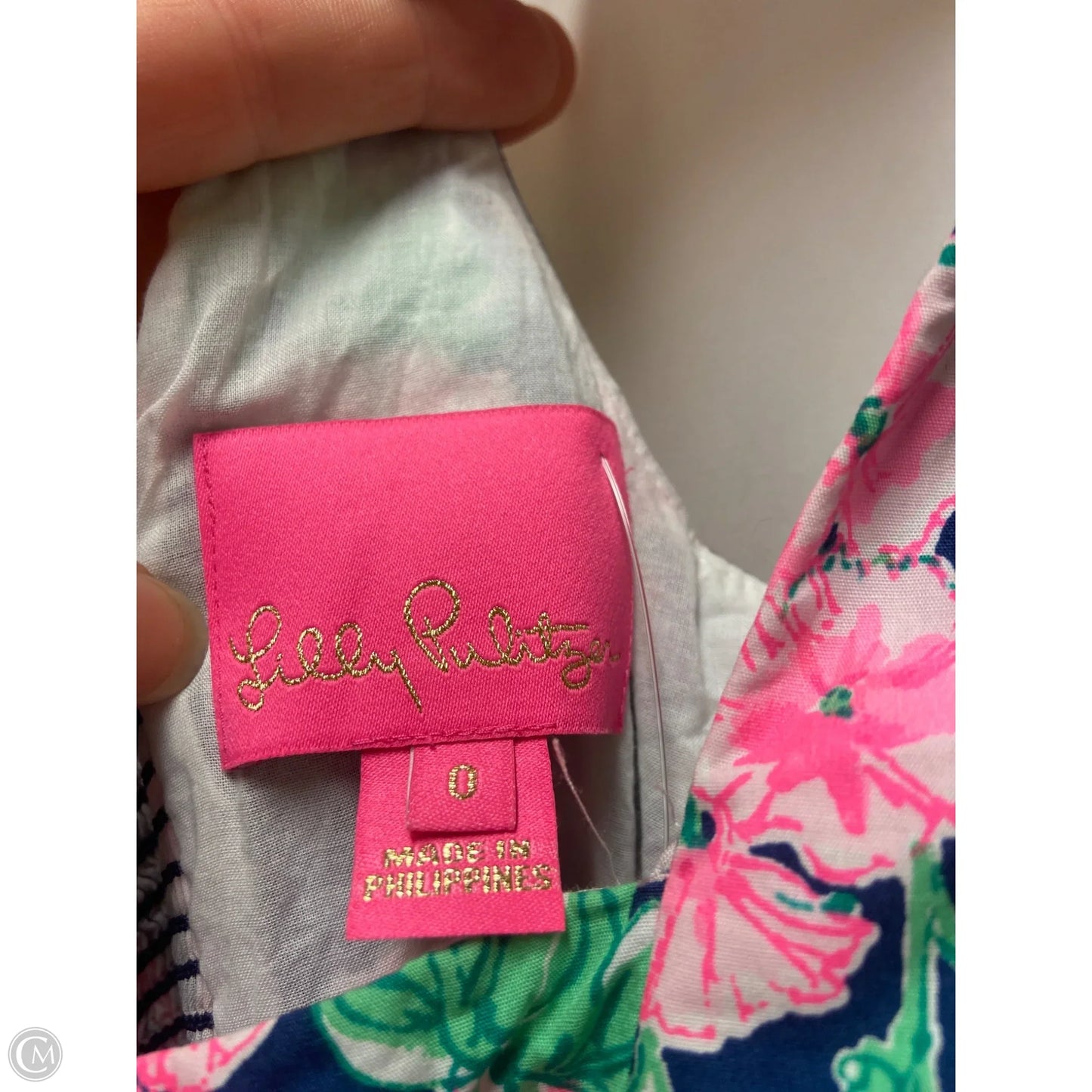 Dress Designer By Lilly Pulitzer In Blue & Pink, Size: 0