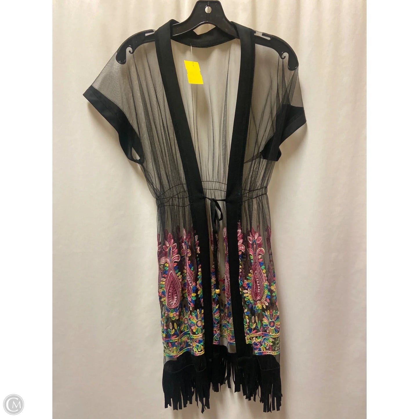 Swimwear Cover-up By Clothes Mentor In Black, Size: M