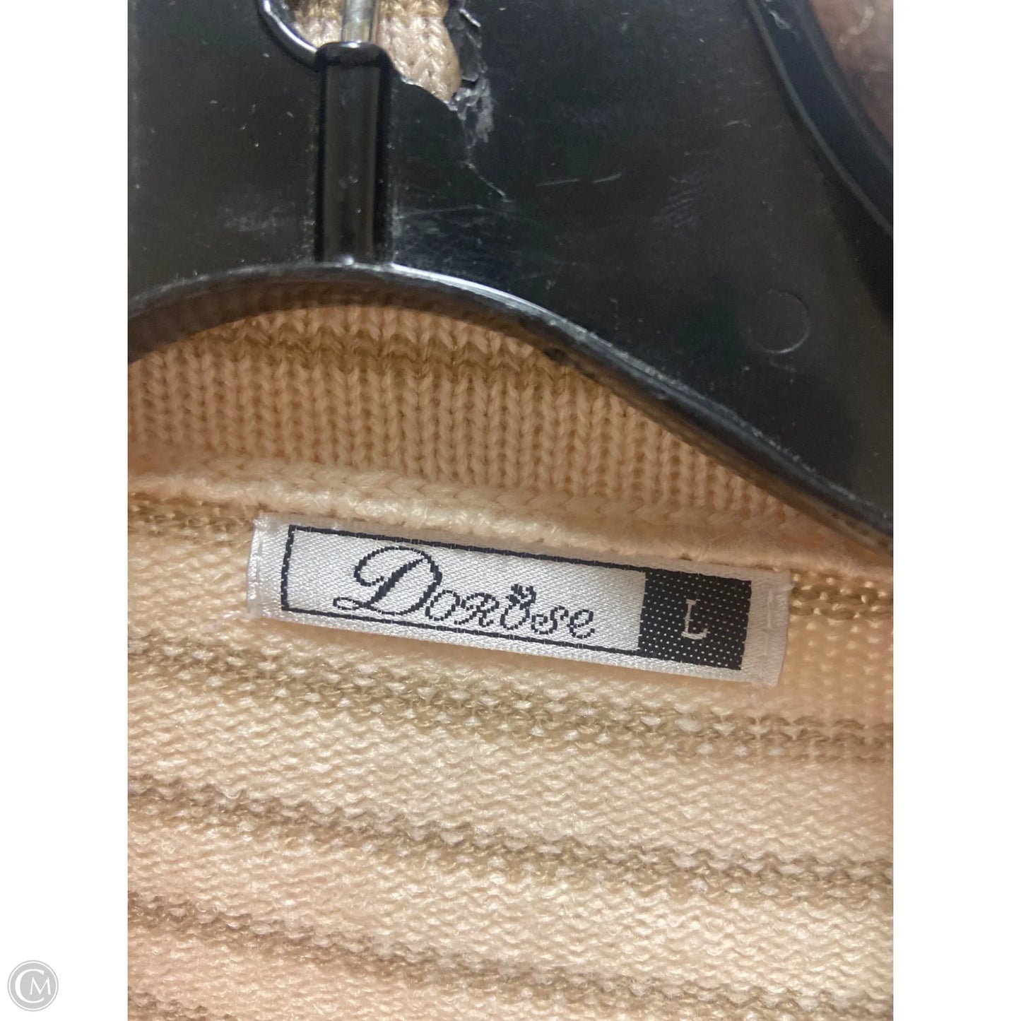 Sweater By Clothes Mentor In Tan, Size: L