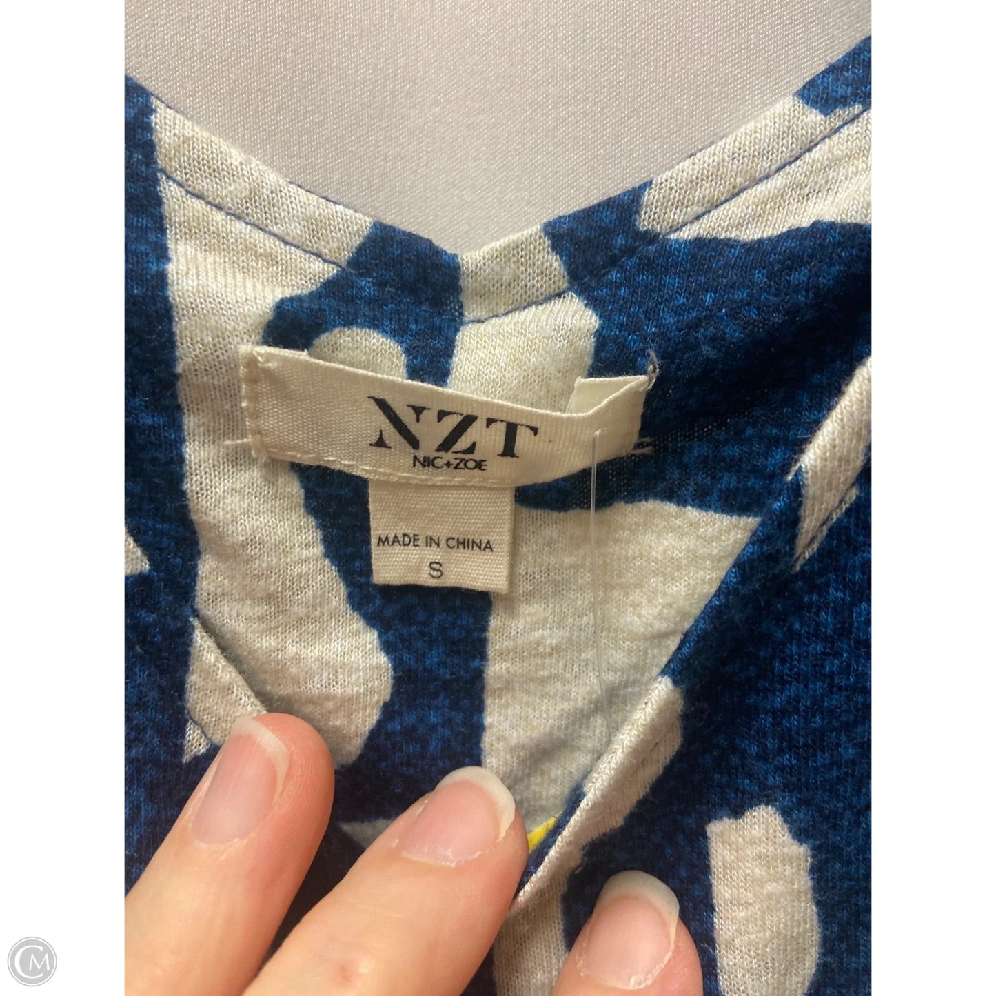 Dress Casual Maxi By Nic + Zoe In Blue, Size: S