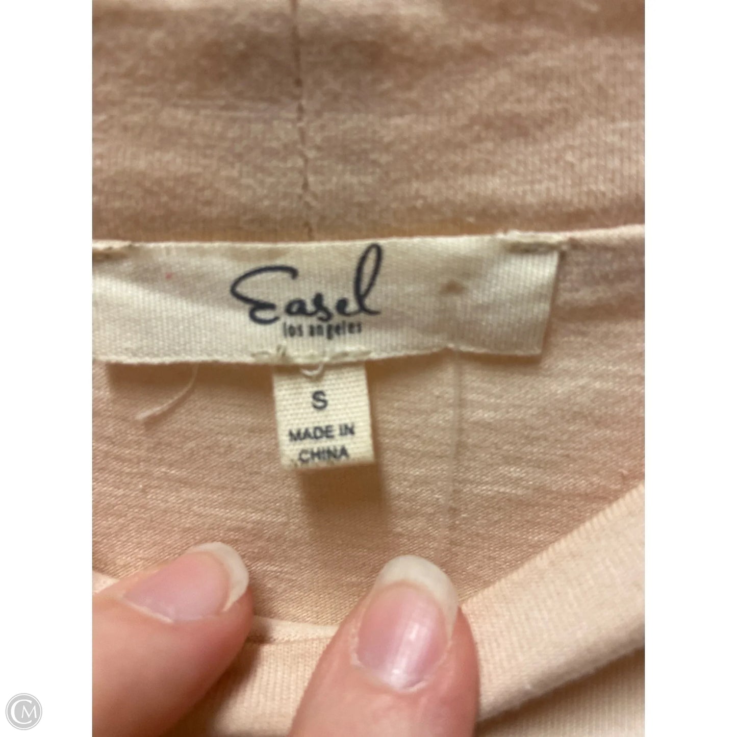 Top Short Sleeve By Easel In Peach, Size: S