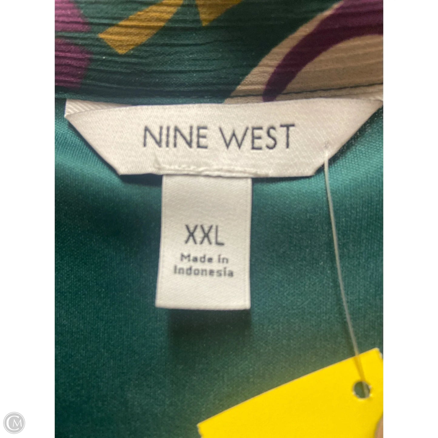 Dress Casual Midi By Nine West In Green, Size: Xxl
