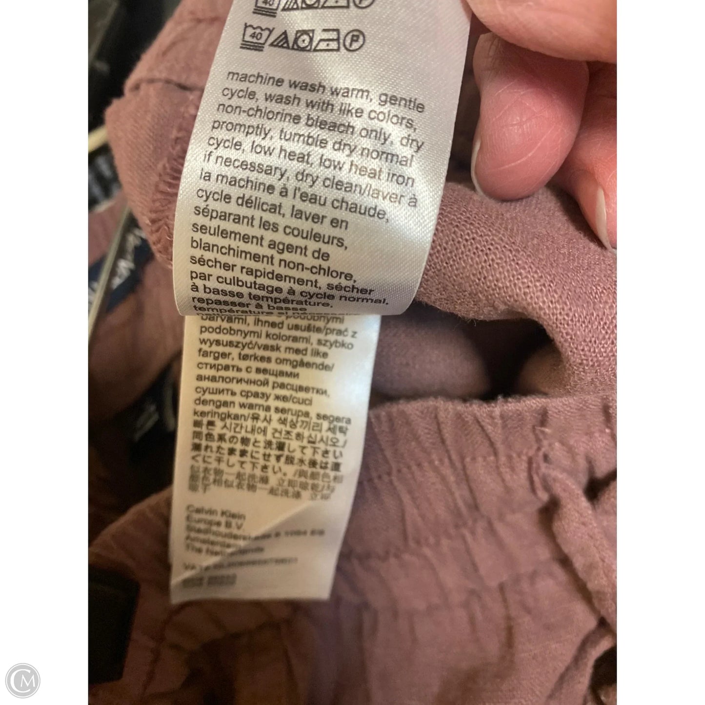 Pants Cargo & Utility By Calvin Klein In Plaid Pattern, Size: 12