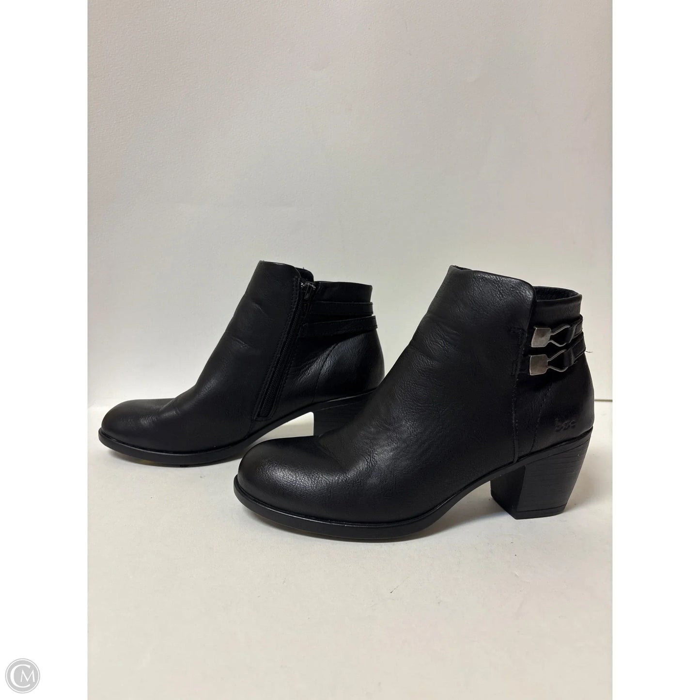 Boots Ankle Heels By Boc In Black, Size: 7.5