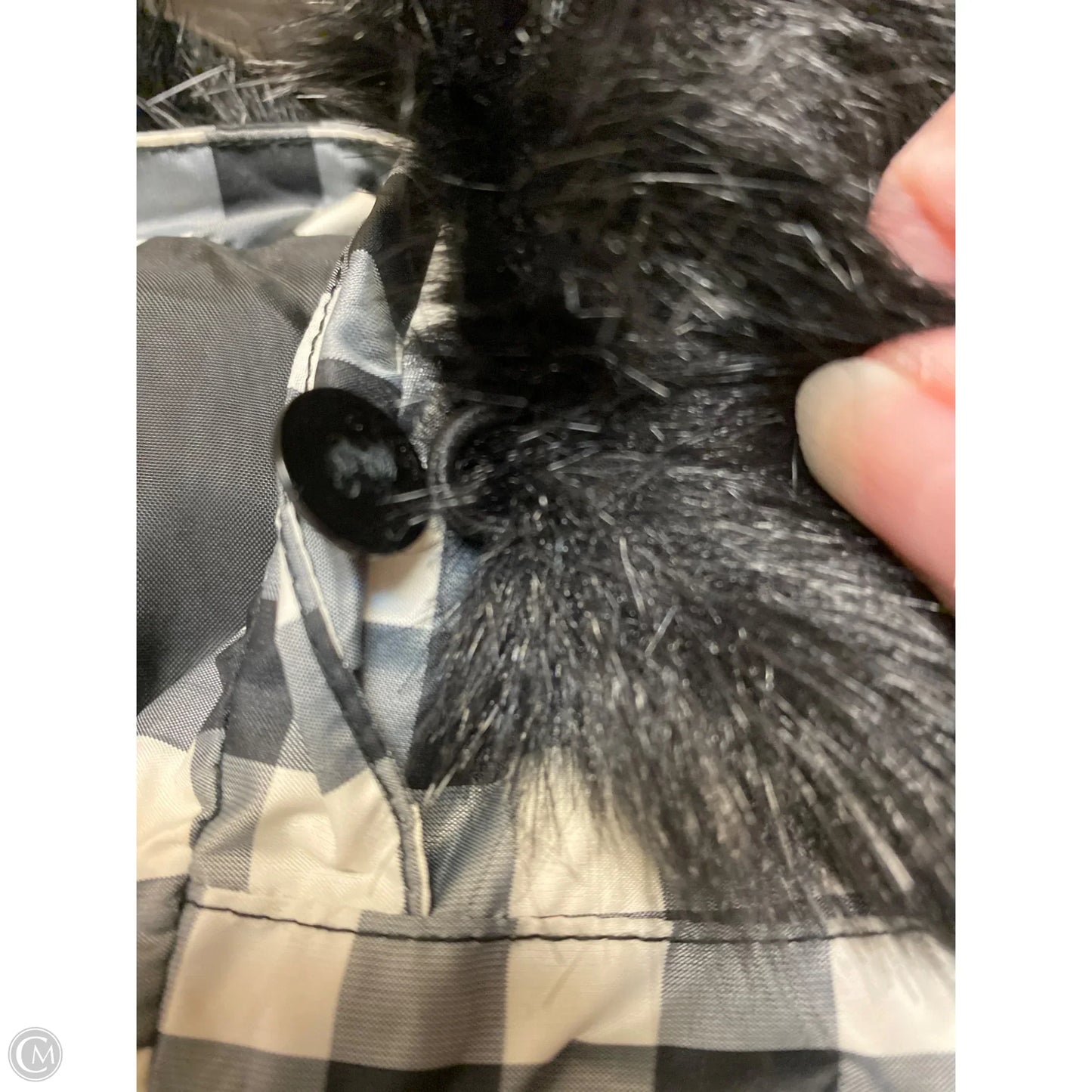 Vest Puffer & Quilted By Talbots In Checkered Pattern, Size: 1x