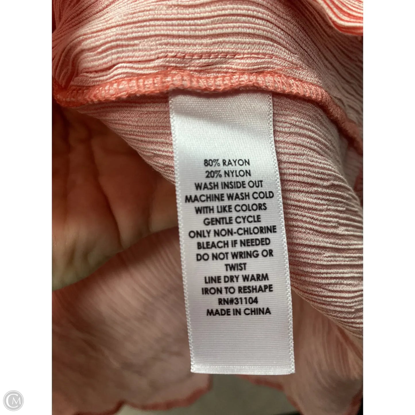 Top Long Sleeve By Kim Rogers In Red, Size: L