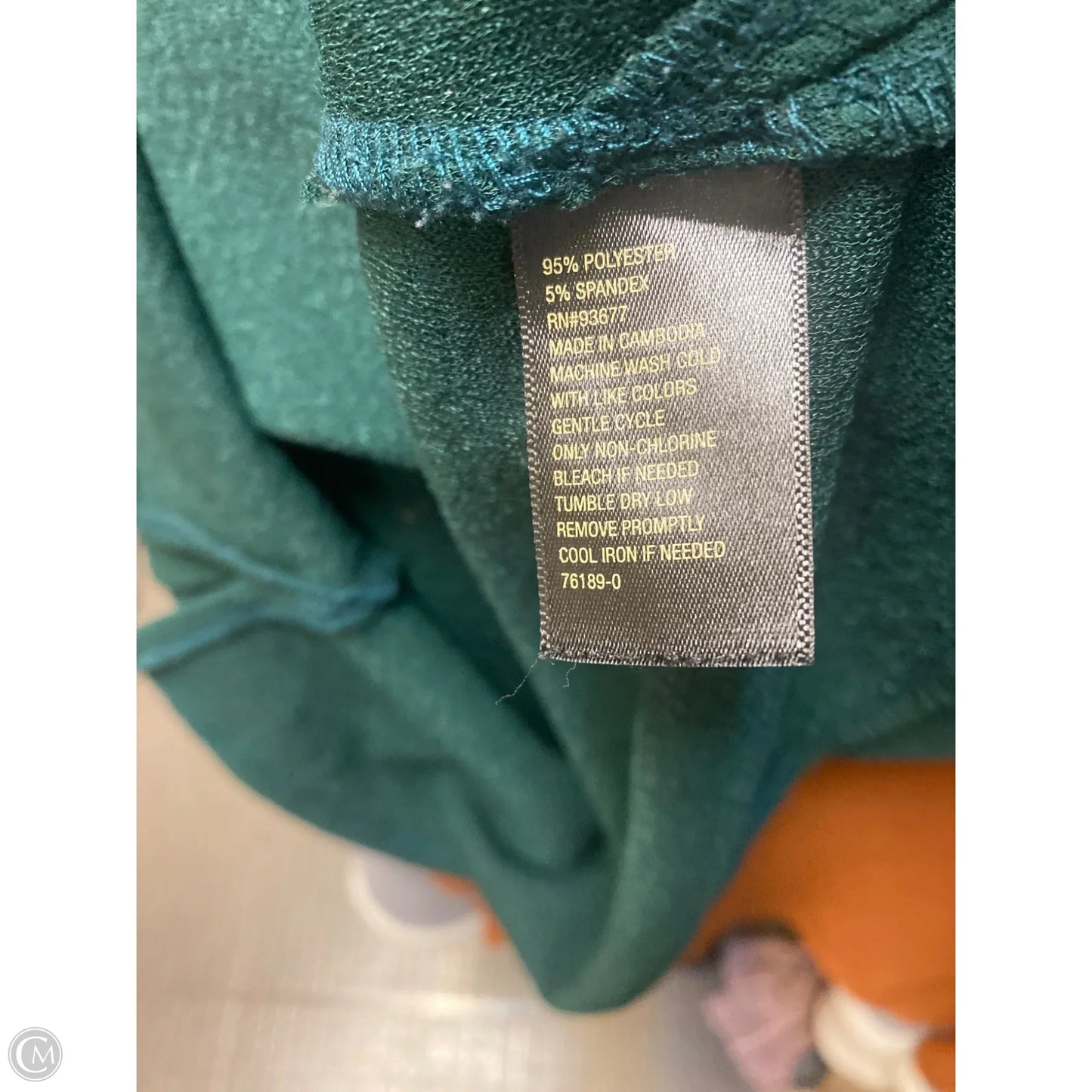 Top 3/4 Sleeve By Worthington In Green, Size: L