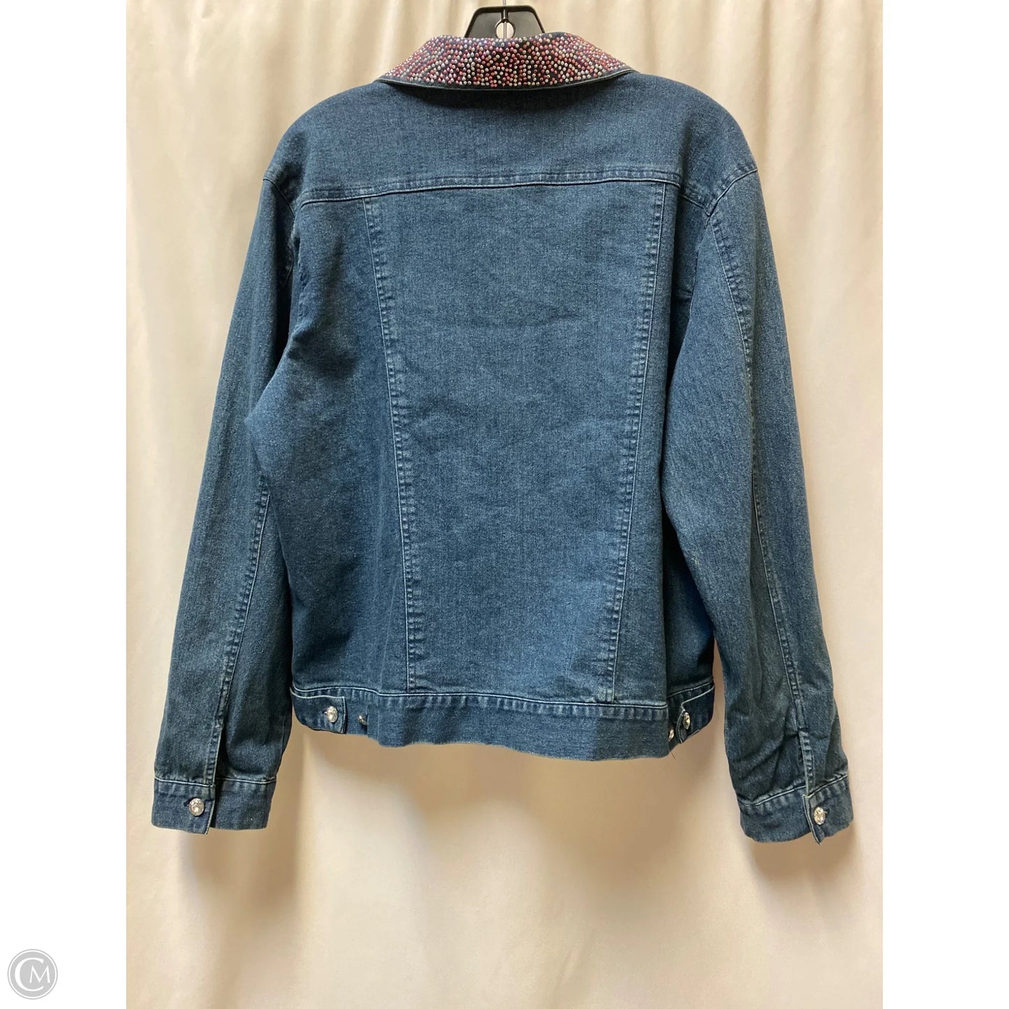 Jacket Denim By Selene Sport In Navy, Size: L