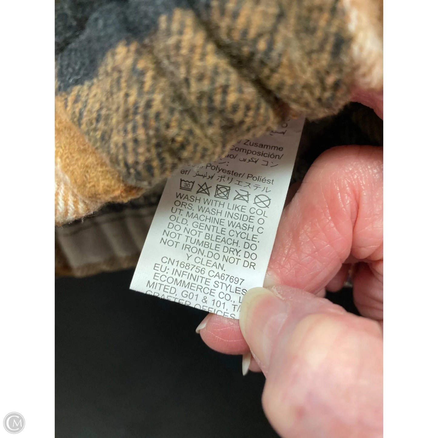 Jacket Faux Fur & Sherpa By Shein In Brown, Size: M