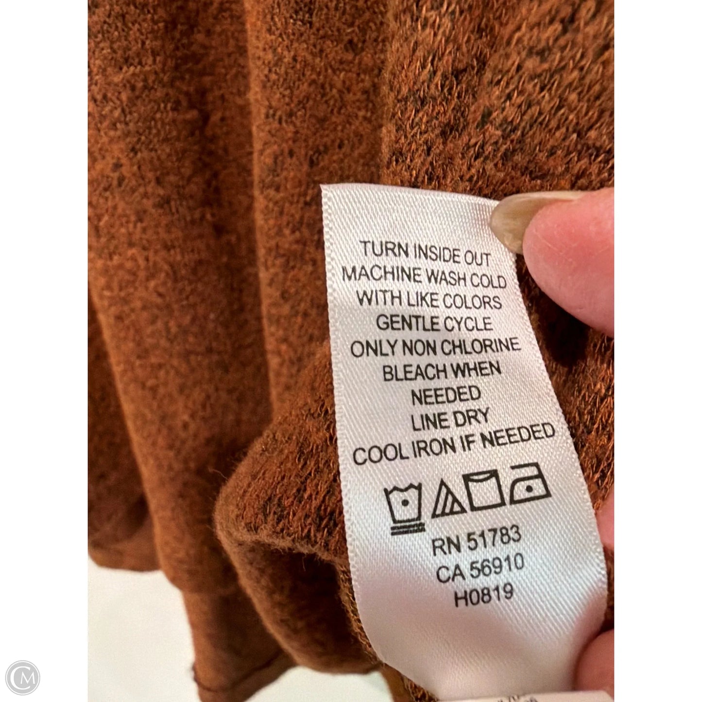 Top Long Sleeve By Maurices In Brown, Size: M