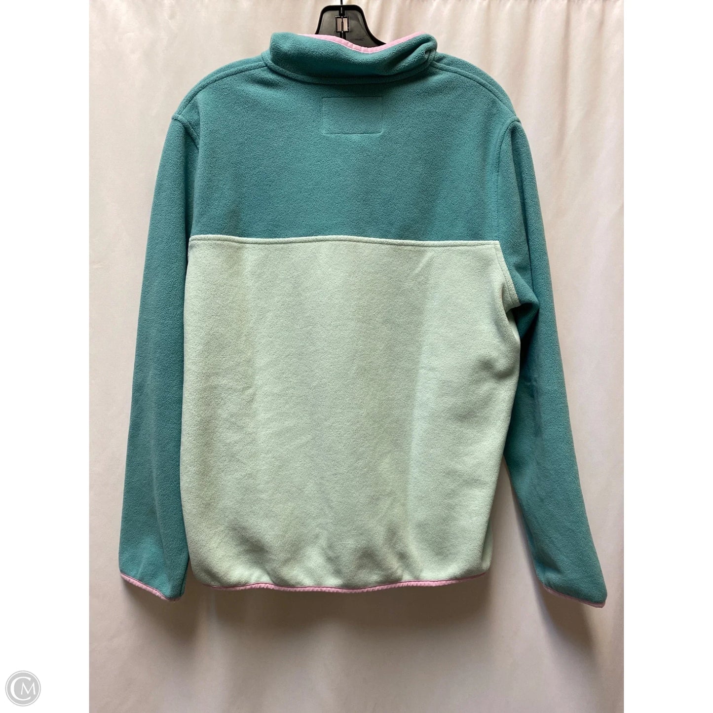 Sweatshirt Collar By Lands End In Green, Size: L