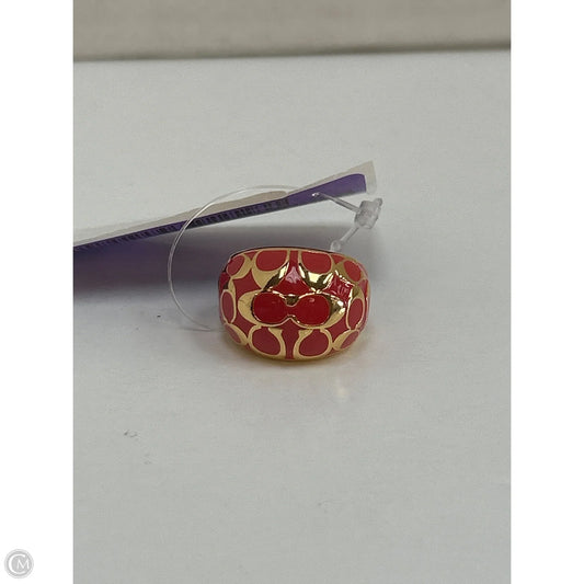 Ring Designer By Coach, Size: 6