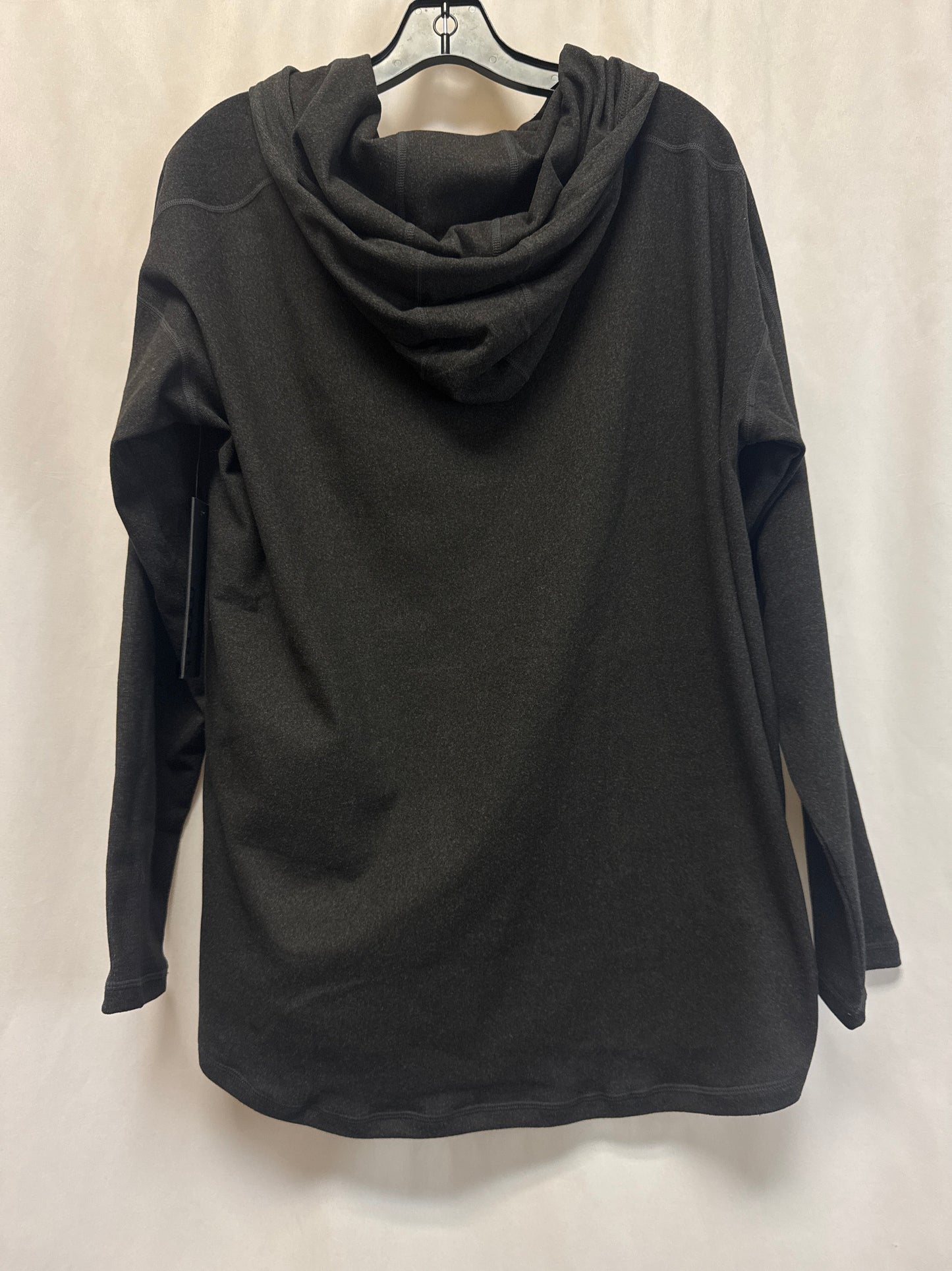 Athletic Sweatshirt Hoodie By Mono B In Grey, Size: 1x