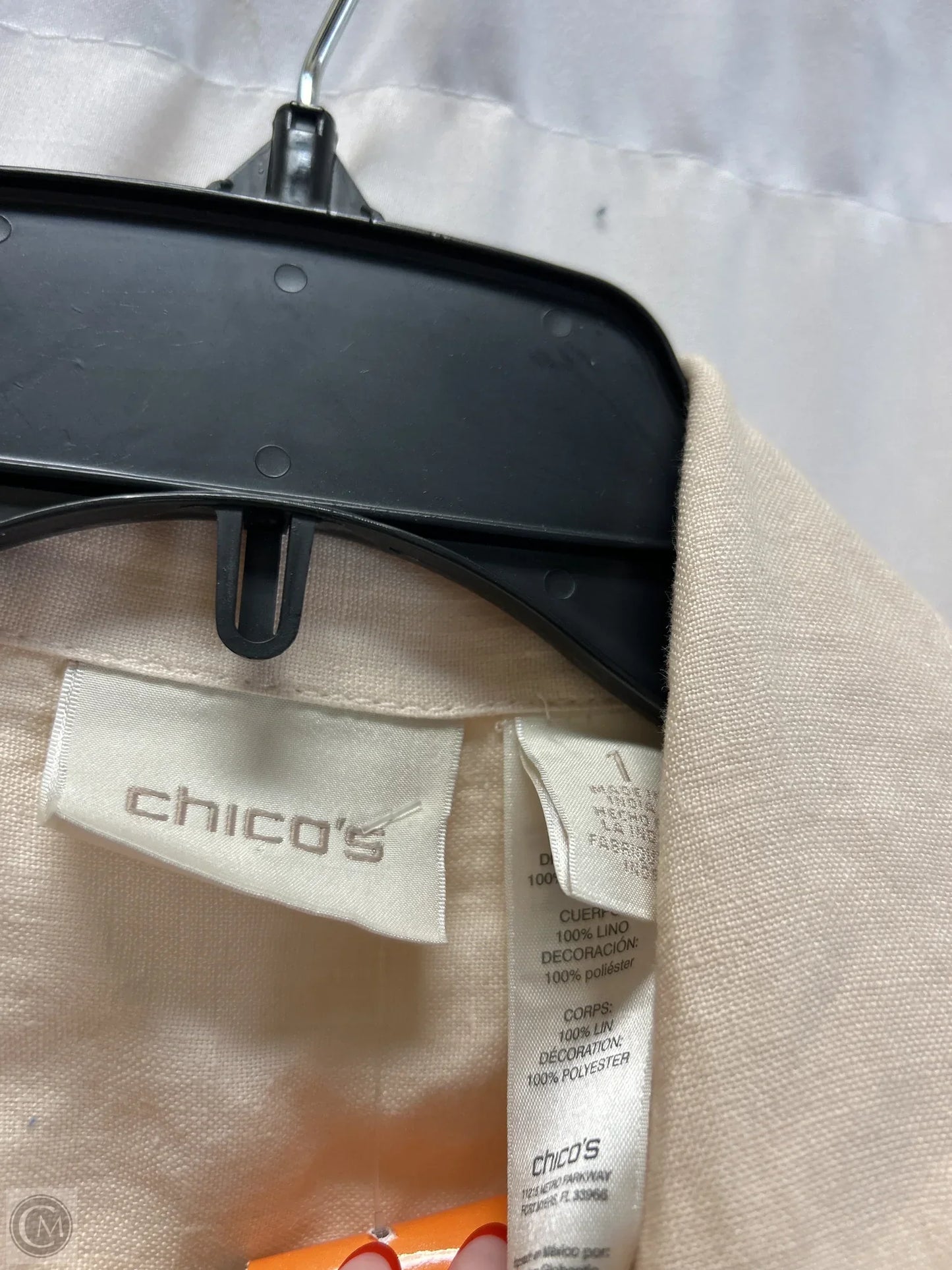 Jacket Other By Chicos In Peach, Size: M