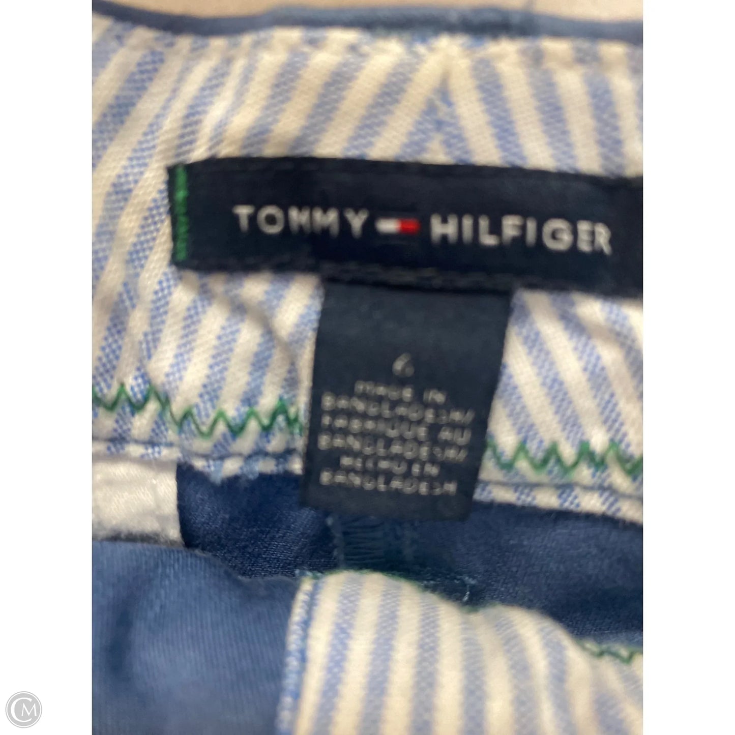 Pants Cropped By Tommy Hilfiger In Blue, Size: 6