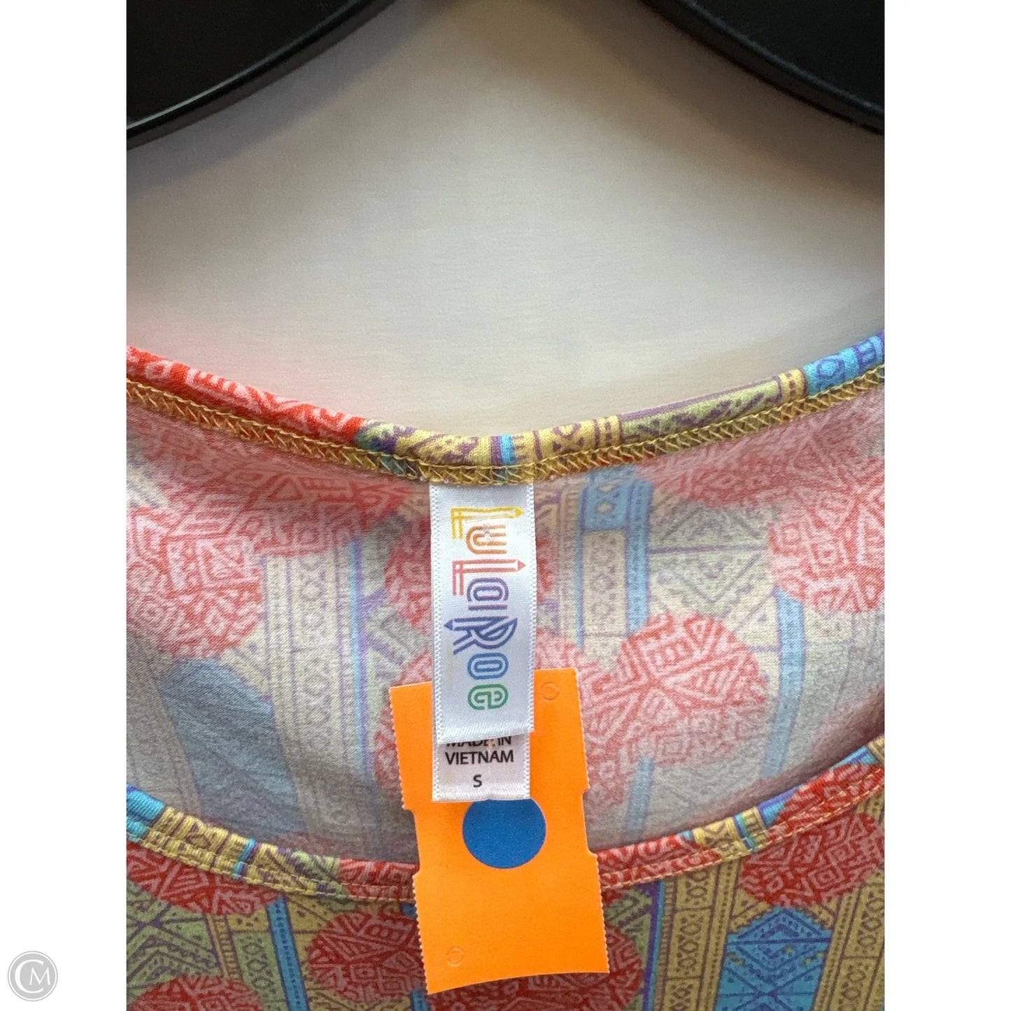 Top Short Sleeve By Lularoe In Orange, Size: S