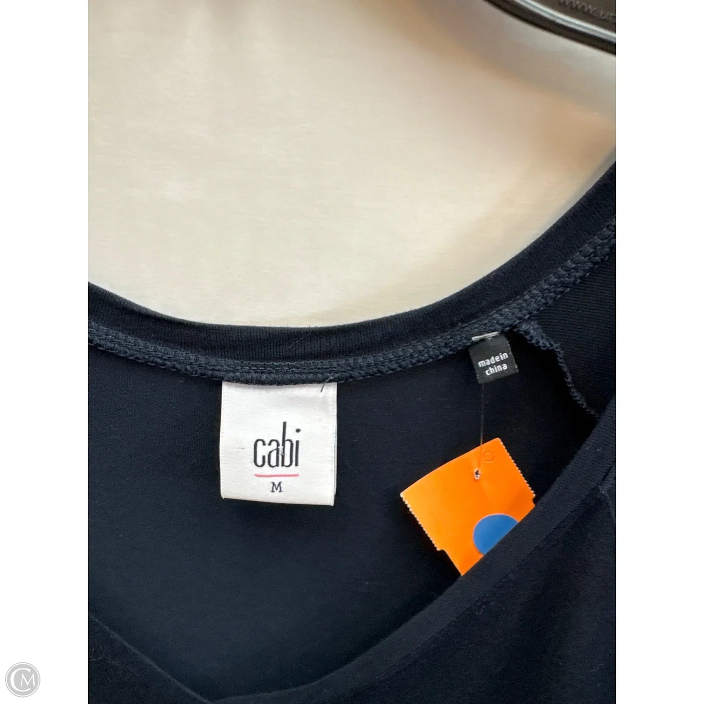Top Short Sleeve By Cabi In Navy, Size: M