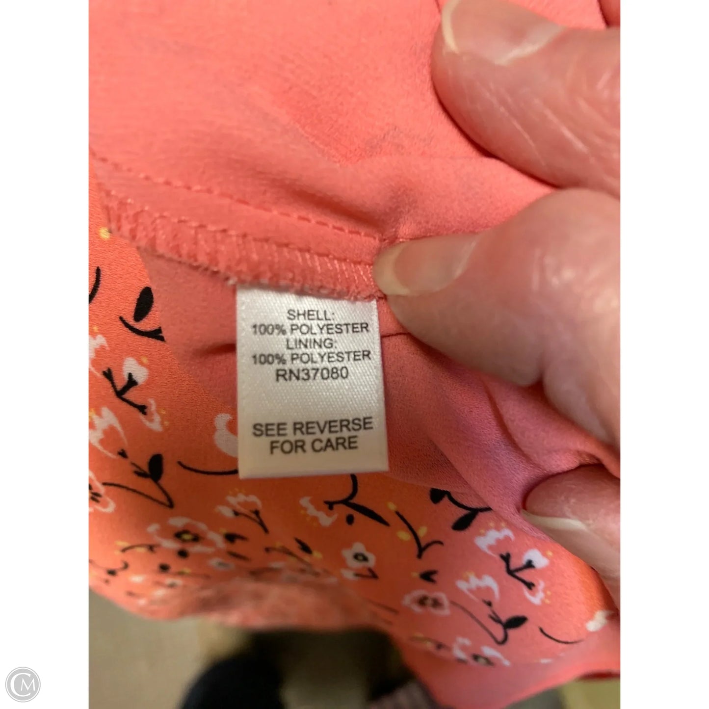 Top Sleeveless By Cato In Peach, Size: L