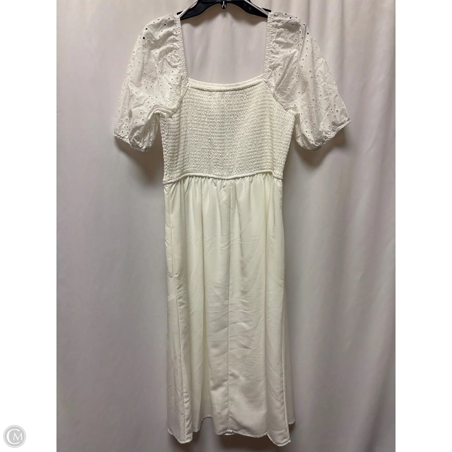 Dress Casual Midi By Maurices In White, Size: L