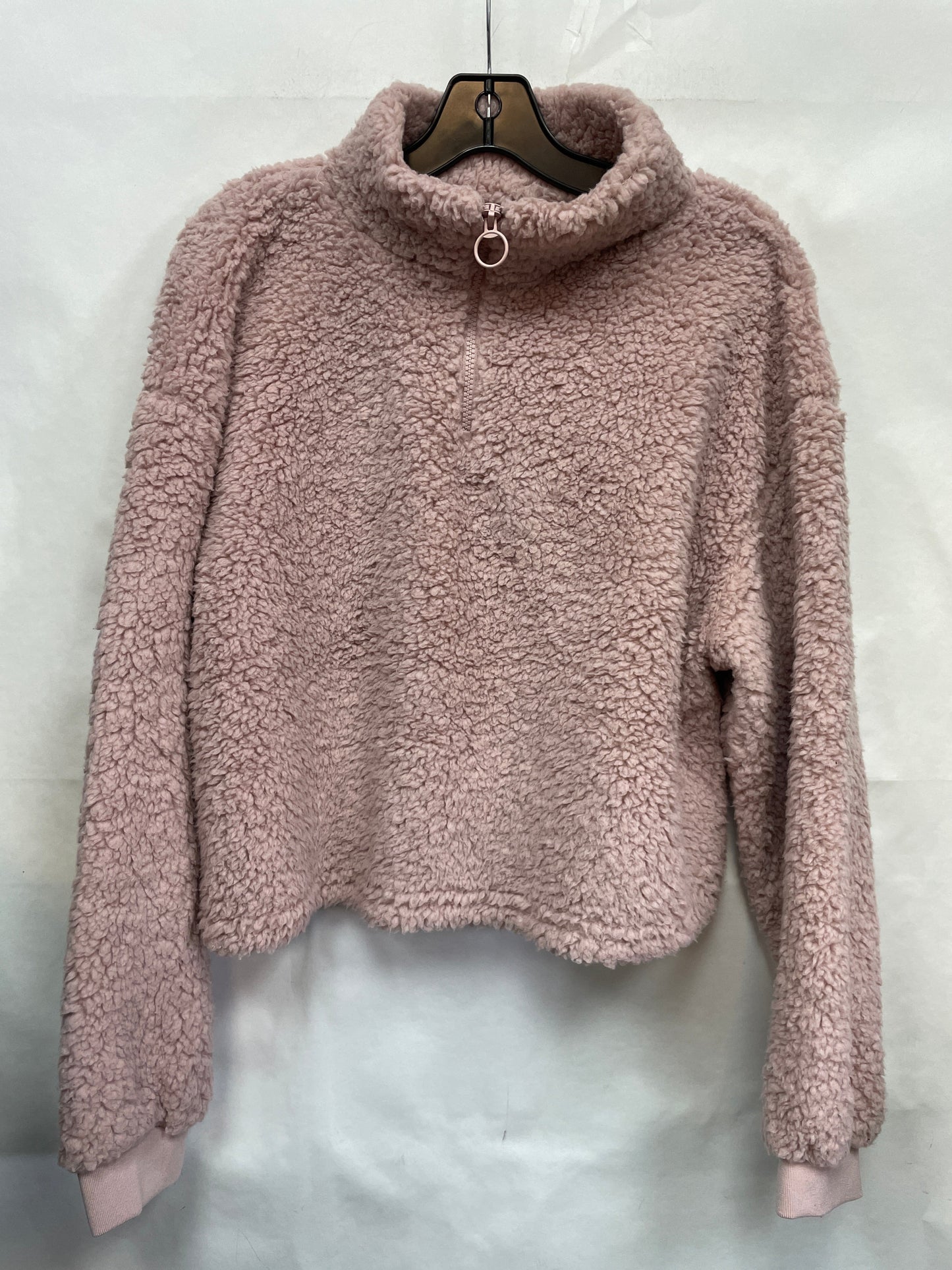 Top Long Sleeve Fleece Pullover By Fashion Nova Size: Xl
