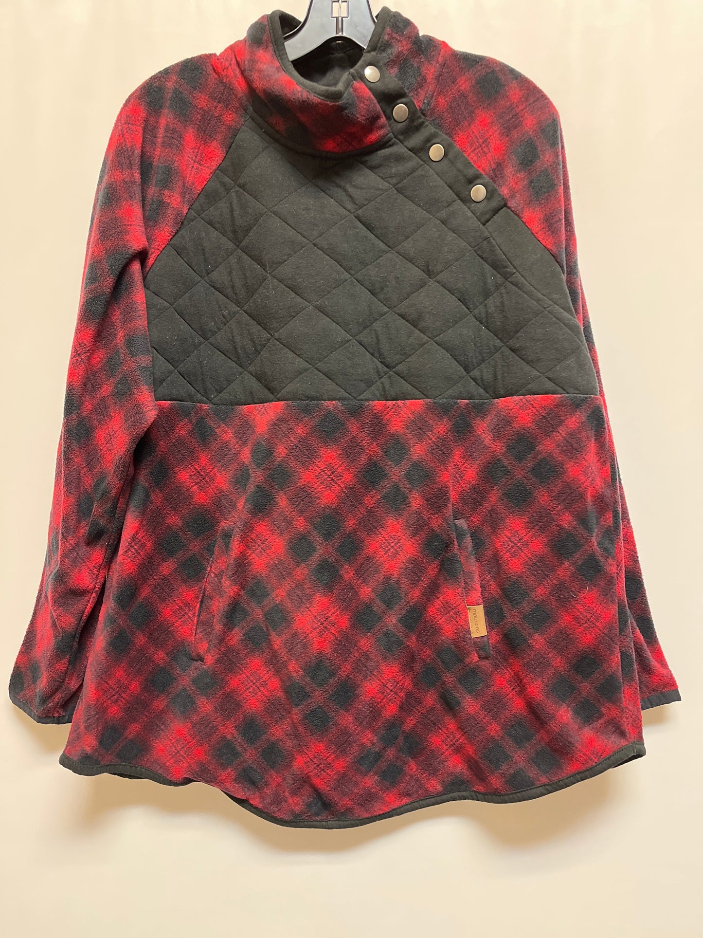 Top Long Sleeve Fleece Pullover By Maurices Size: Xl