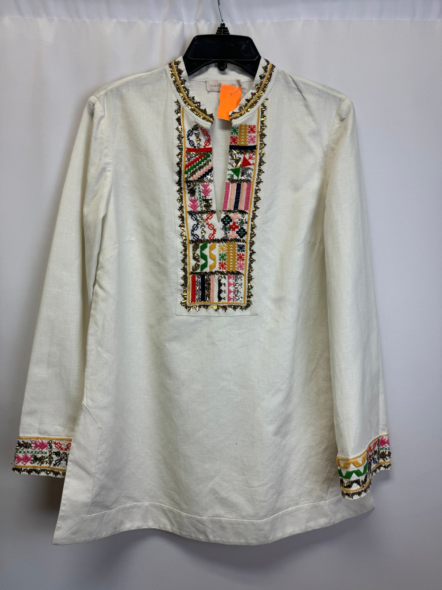Tunic 3/4 Sleeve By Tory Burch Size: M (10)