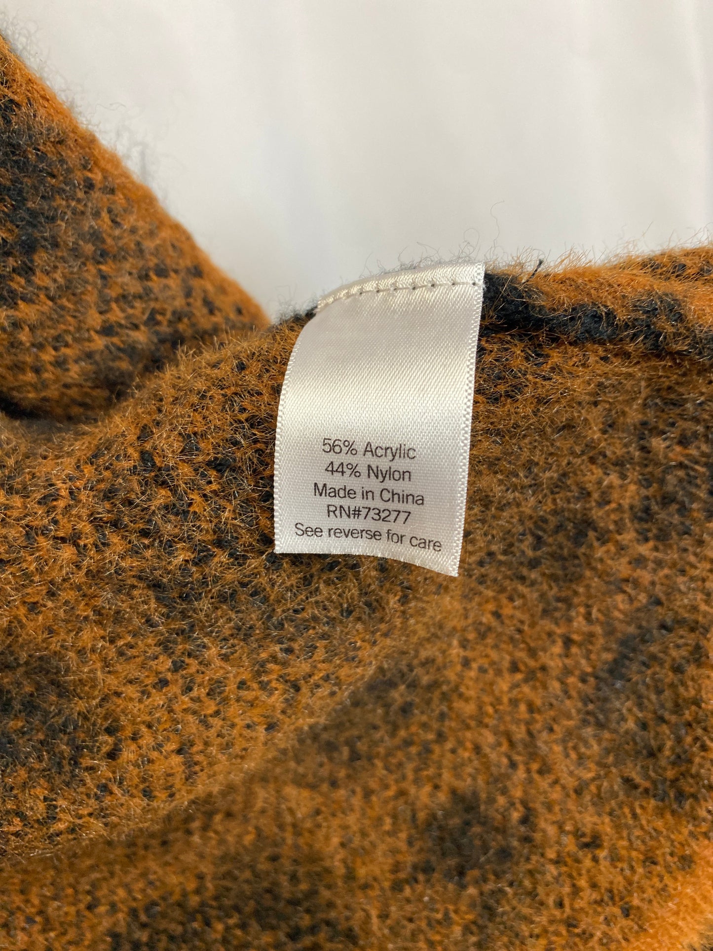 Sweater Cardigan By Nine West In Animal Print, Size: L