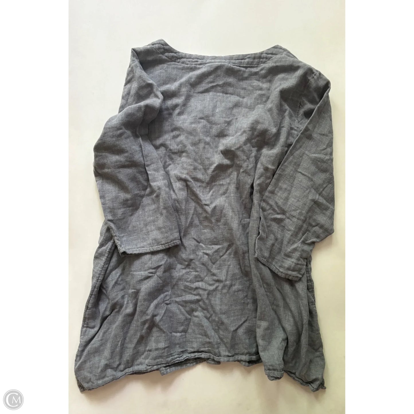 Top Long Sleeve By J Jill In Grey, Size: 1x