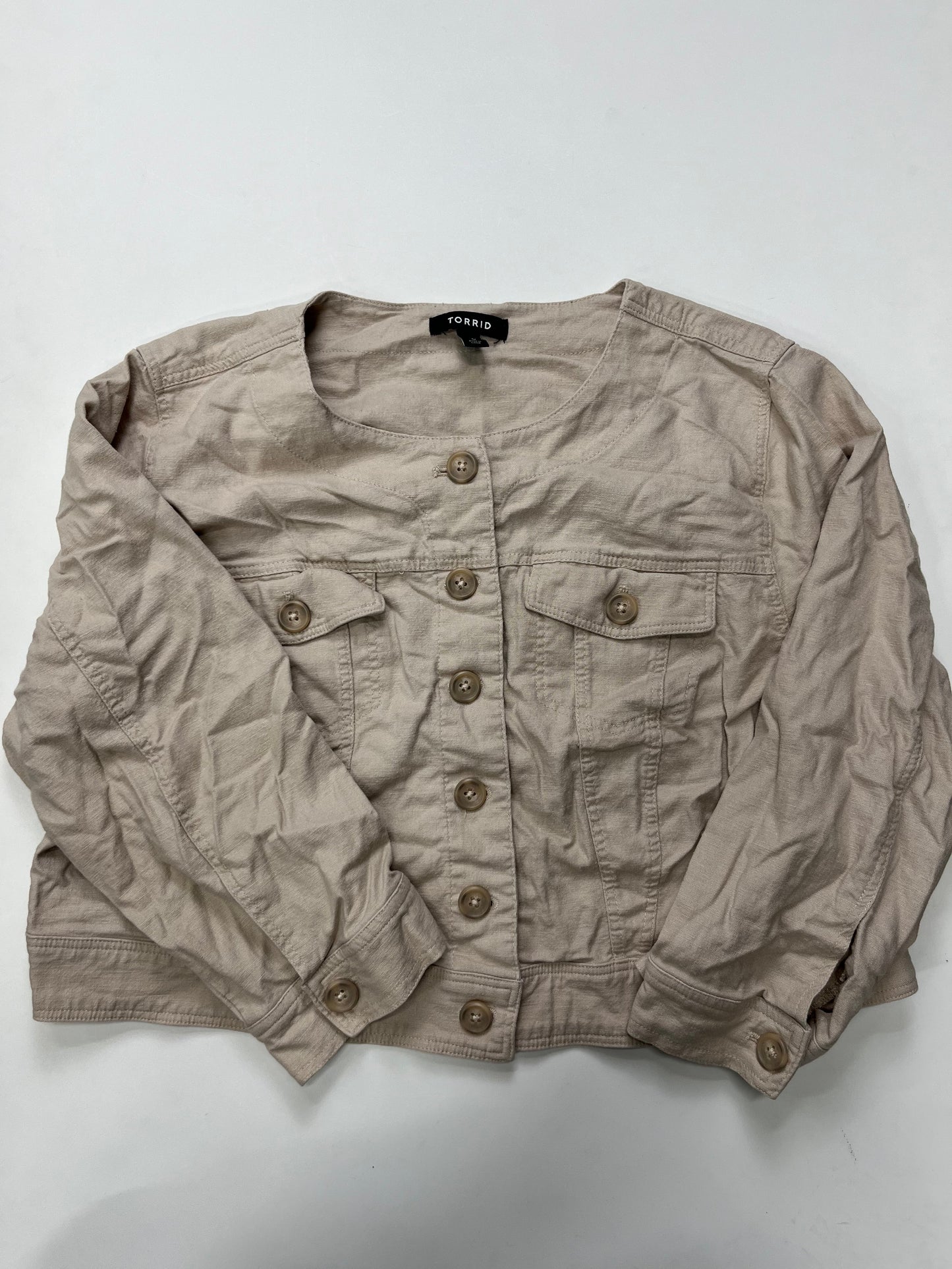 Jacket Moto By Torrid Size: L