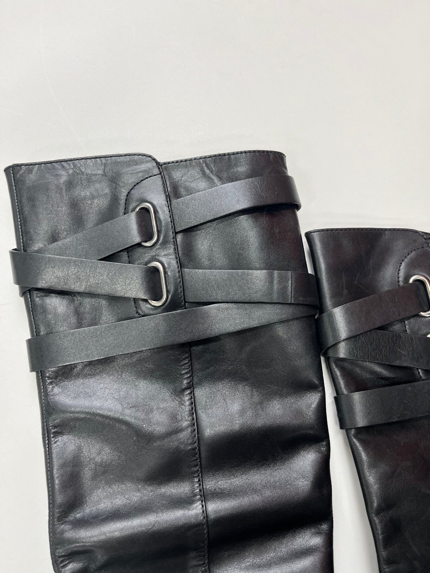 Boots Ankle Heels By Coach Size: 6.5
