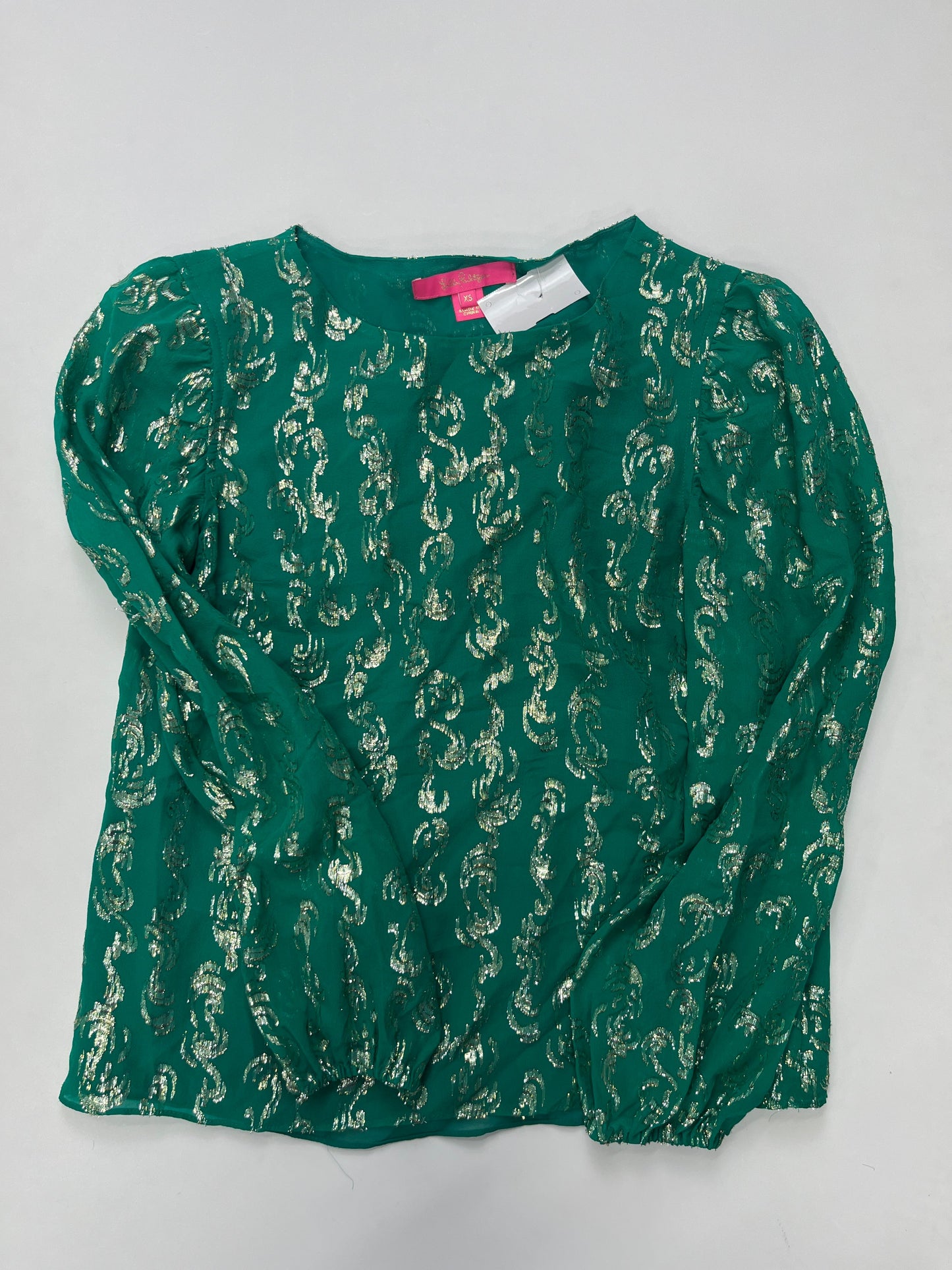 Blouse Long Sleeve By Lilly Pulitzer Size: Xs