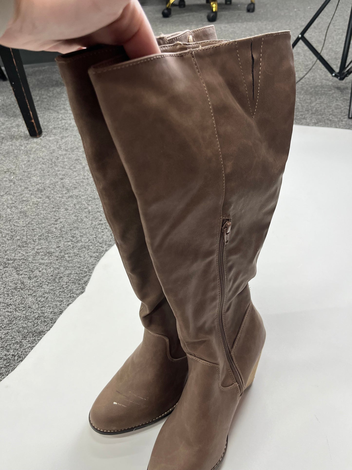 Boots Knee Heels By Cato Size: 9