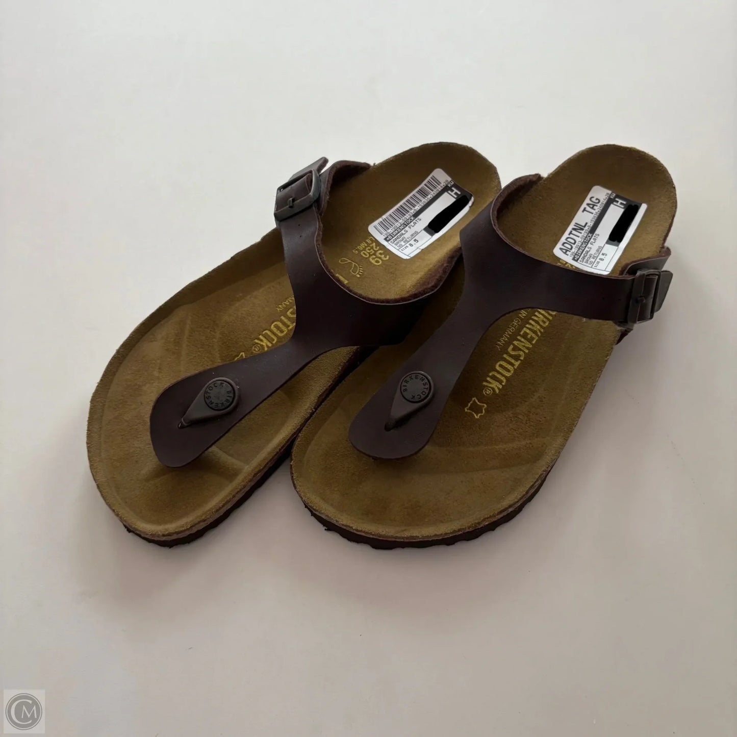 Sandals Flats By Birkenstock In Brown, Size: 8.5