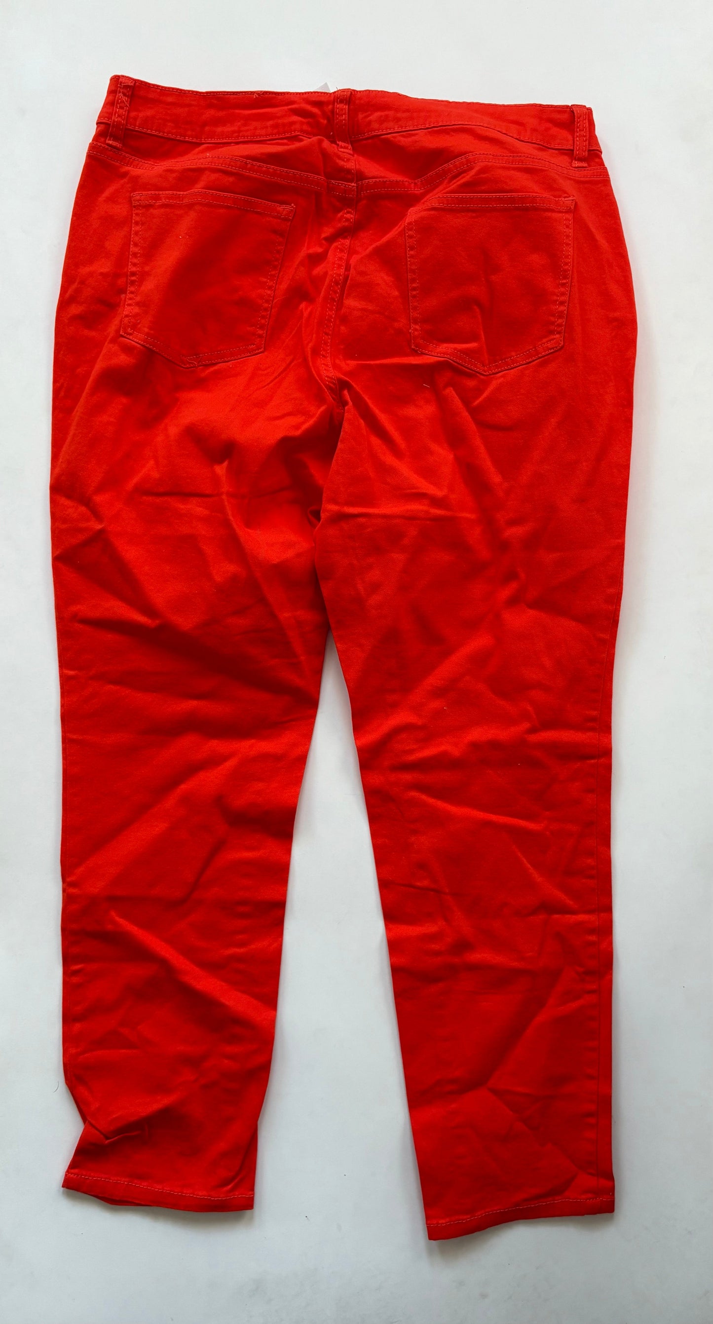 Jeans Straight By Crown And Ivy In Orange, Size: 10p