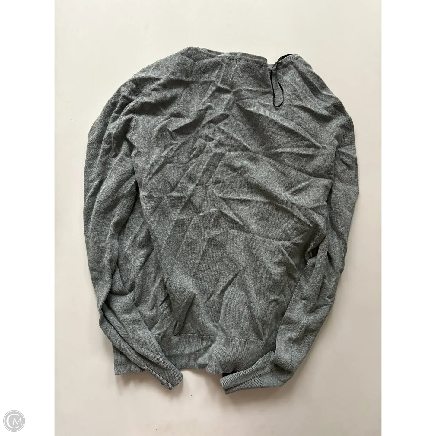 Sweater Cardigan By H&m In Grey, Size: L