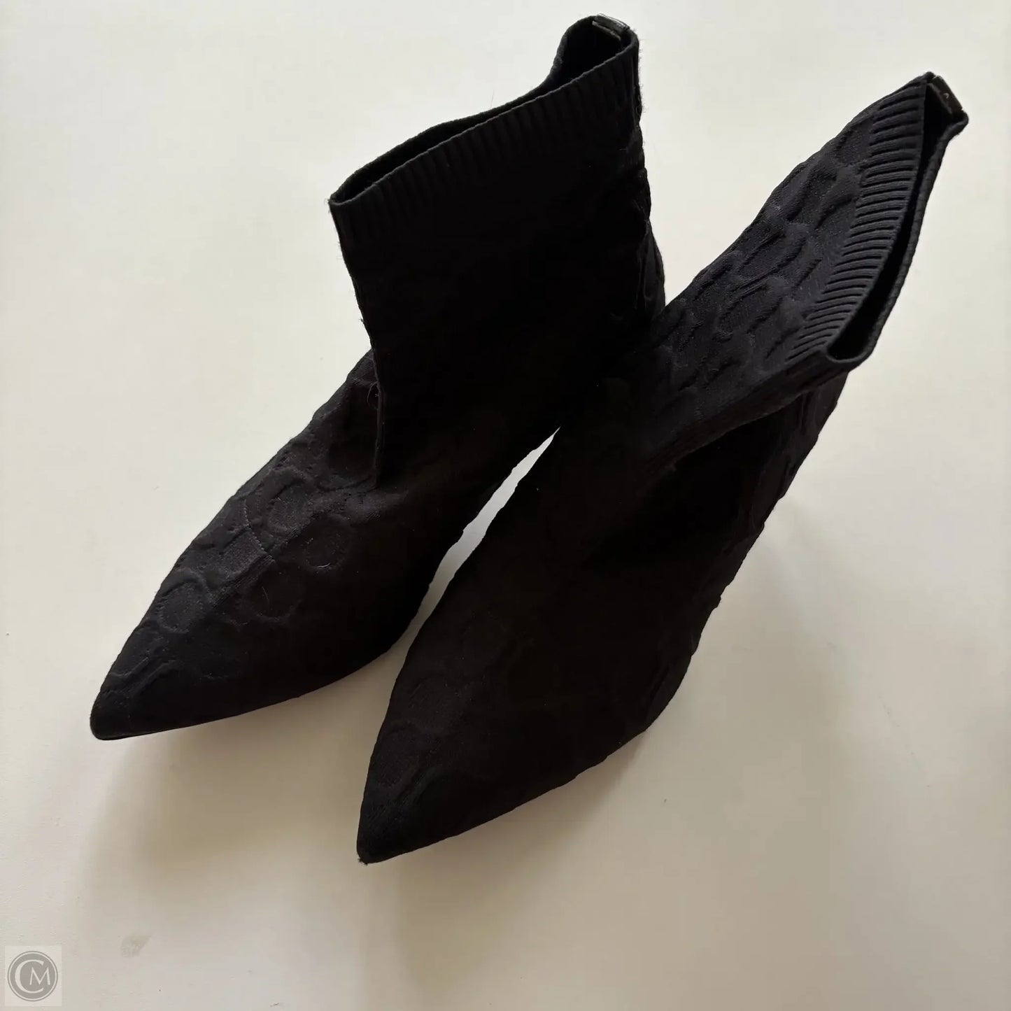Boots Designer By Coach In Black, Size: 8.5