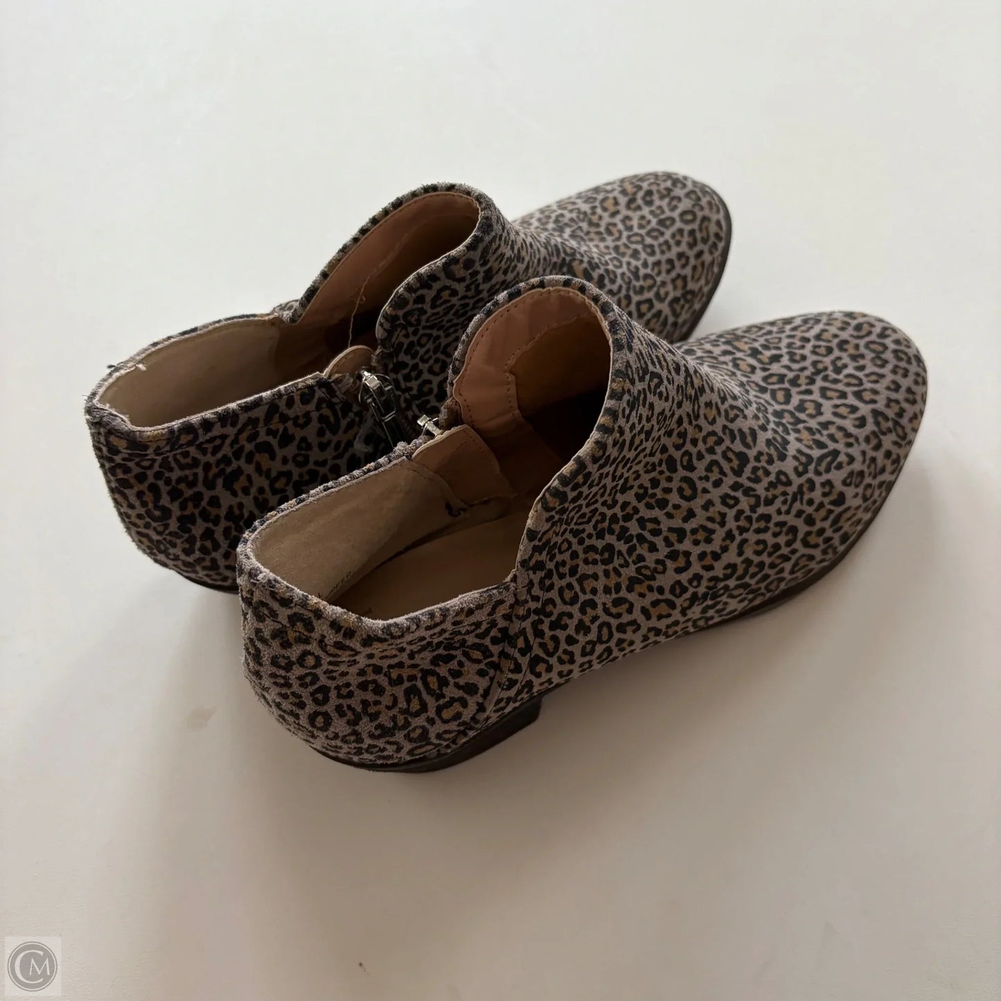 Boots Ankle Heels By Crown And Ivy In Animal Print, Size: 7.5