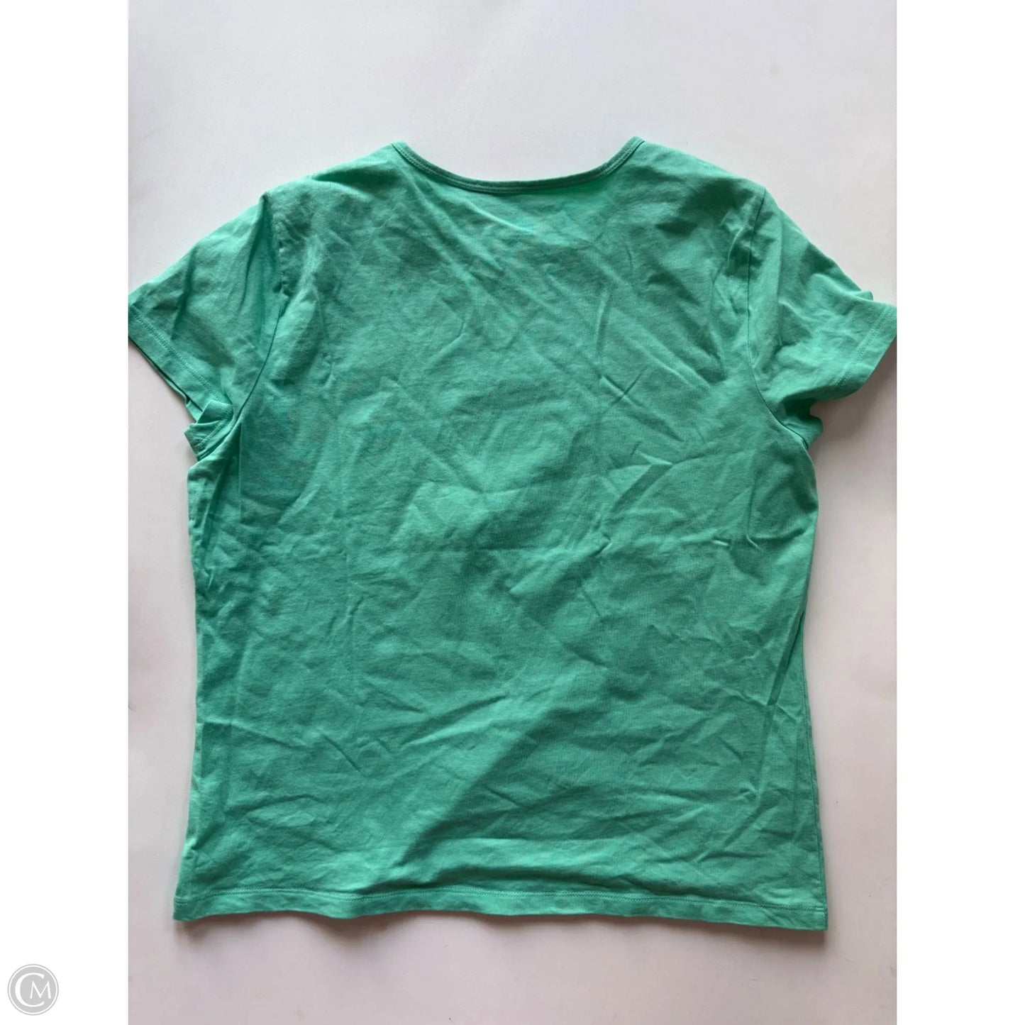 Top Short Sleeve By Talbots In Green, Size: Xl
