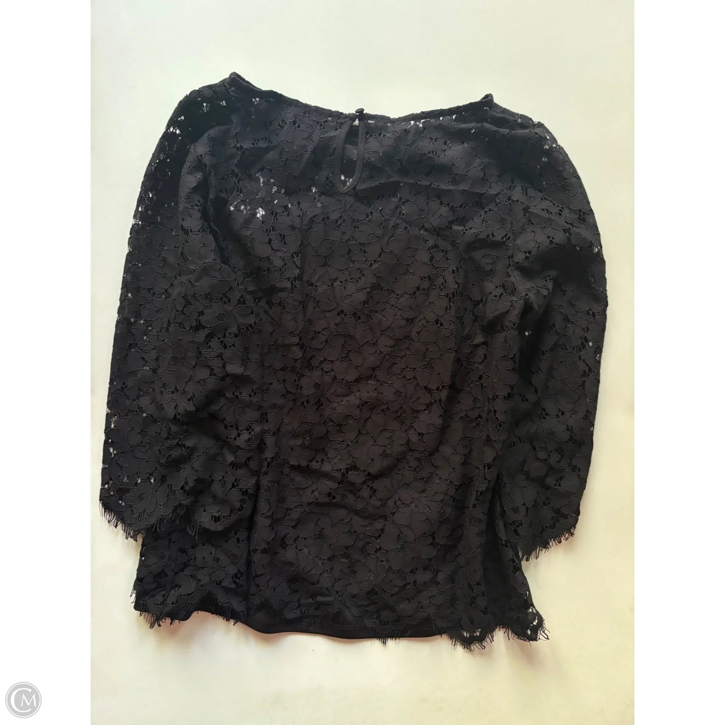 Top Long Sleeve By Rafaella In Black, Size: M
